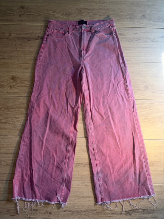 GAP Denim - GAP Pink Wide-Leg Jeans with Raw Hem size 10/30 regular